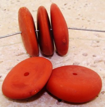 CARAMEL MATTE 7X26MM NUGGET BEADS - Lot of 12