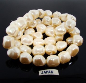 CULTURA 16MM BAROQUE NUGGET JAPANESE PEARLS - Lot of 50