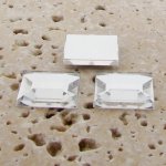 Crystal Jewel Faceted - 15mm. Square Cabochons - Lots of 144