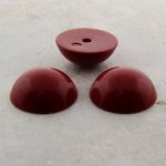 20mm. RUST SHINY ROUND CABOCHONS - Lot of 36