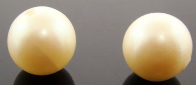 CULTURA 13MM ROUND SMOOTH 1/2 DRILLED JAPAN PEARLS - Lot of 12