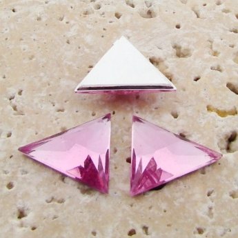 Light Amethyst Facet - 18x18mm Triangle Cabochons - Lots of 144
