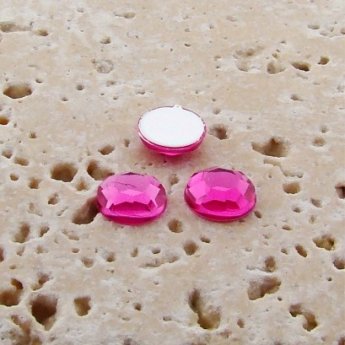 Pink Jewel Faceted - 5mm. Round Cabochons - Lots of 144