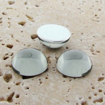 Black Diamond Jewel - 11mm. Round Domed Cabochons - Lots of 144