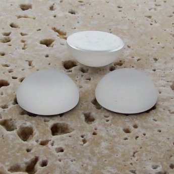 Crystal Matte Frosted - 18mm Round Domed Cabochons - Lots of 144