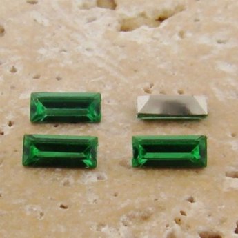 Peridot Jewel - 7x3mm Rectangle Baguette Gem Jewel - Lots of 144