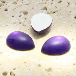Amethyst Matte Frosted - 18x13mm. Pear Cabochons - Lots of 144