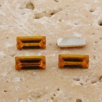 Jonquil Jewel - 7x3mm. Rectangle Baguette Gem Jewel - Lot of 144
