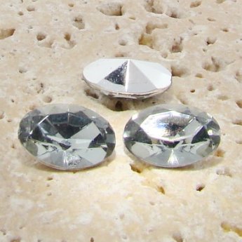 Black Diamond - 14x10mm. Oval Faceted Gem Jewels - Lots of 144