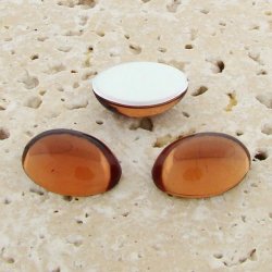 Topaz Jewel - 18x13mm. Oval Domed Cabochons - Lot of 144