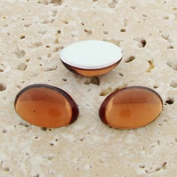 Topaz Jewel - 12x10mm. Oval Domed Cabochons - Lots of 144