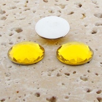 Jonquil Jewel Multi Faceted - 18mm Round Cabochons - Lots of 144