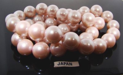 PINK 16MM ROUND SMOOTH JAPANESE PEARLS - Lot of 48