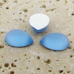 Light Sapphire Matte - 18x13mm. Pear Cabochons - Lots of 144