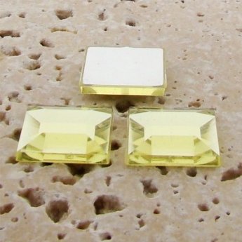 Jonquil Jewel Faceted - 8mm. Square Cabochons - Lots of 144