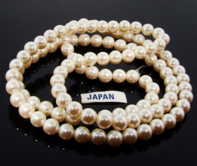 CULTURA 7MM ROUND SMOOTH JAPANESE PEARLS - Lot of 111