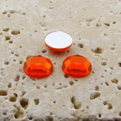 Hyacinth Jewel Faceted - 5mm. Round Cabochons - Lots of 144