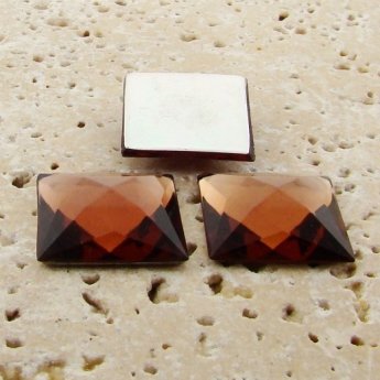 Topaz Jewel Faceted - 20mm. Square Domed Cabochons - Lots of 144