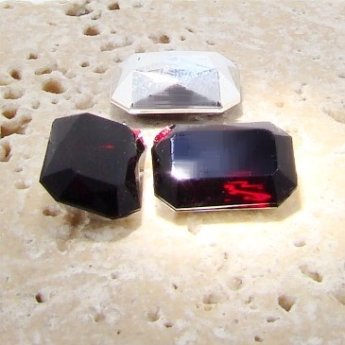 Garnet Jewel - 14x10mm. Octagon Faceted Gem Jewels - Lots of 144