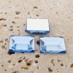 Light Sapphire Jewel Facet - 15mm Square Cabochon - Lots of 144