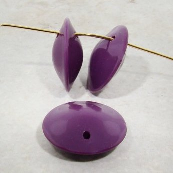 WINE 21MM ROUND SMOOTH PENDANTS - Lot of 12