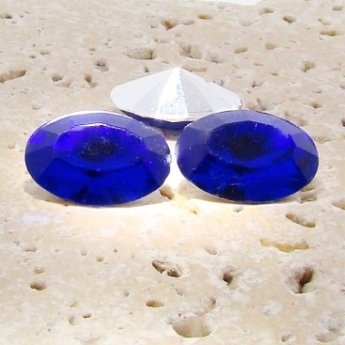 Sapphire Jewel - 14x10mm. Oval Faceted Gem Jewels - Lots of 144