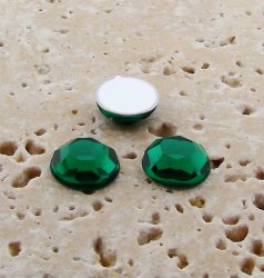 Emerald Jewel Faceted - 9mm. Round Cabochons - Lots of 144
