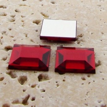 Ruby Jewel Faceted - 8mm. Square Domed Cabochons - Lots of 144
