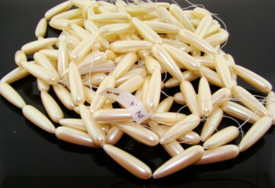 CULTURA 30X8MM TEAR DROP SMOOTH JAPANESE PEARLS - Lot of 25