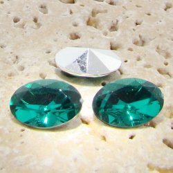 Teal Jewel -14x10mm. Oval Faceted Gem Jewels - Lots of 144