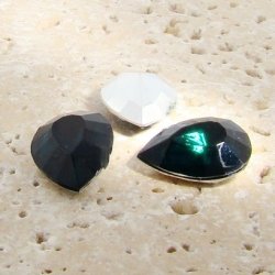 Emerald Jewel - 13x8mm. Pear Faceted Gem Jewels - Lots of 144