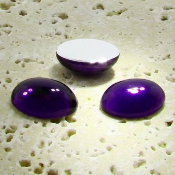 Amethyst Jewel - 10x8mm. Oval Domed Cabochons - Lots of 144