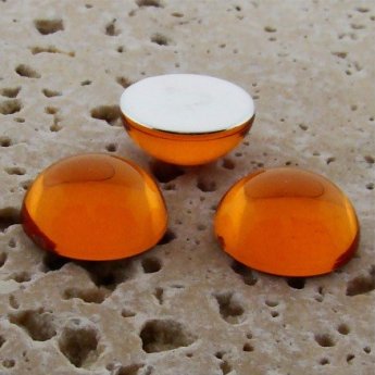 Madeira Topaz Jewel - 5mm. Round Domed Cabochons - Lots of 144