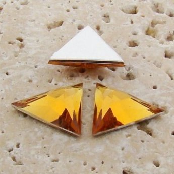 Madeira Topaz Facet - 18x18mm Triangle Cabochons - Lots of 144