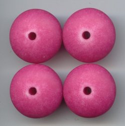 FUCHSIA WASHED 12X26MM ROUND SPACER DISC BEADS - Lot of 12