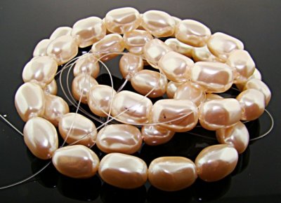 CULTURA 14X10MM BAROQUE OVAL JAPANESE PEARLS - Lot of 54