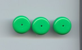 SPRING GREEN 8X21MM SPACER BEADS - Lot of 12
