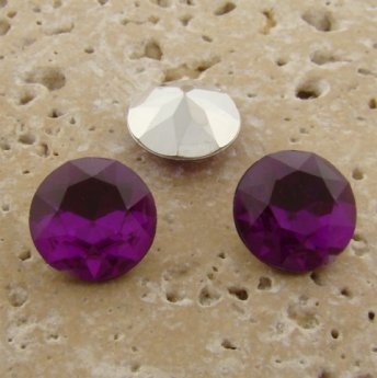 Fuchsia - 13mm Round Table Top Rhinestone Jewel - Lots of 144
