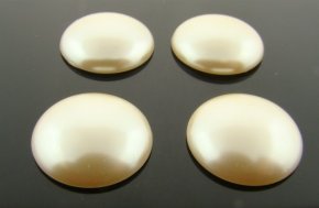 18MM CULTURA LOW DOME PEARL ROUND CABOCHONS - Lot of 144