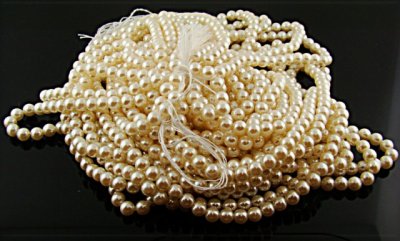CULTURA 6MM ROUND SMOOTH JAPANESE PEARLS - Lot of 133