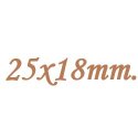 25x18mm.