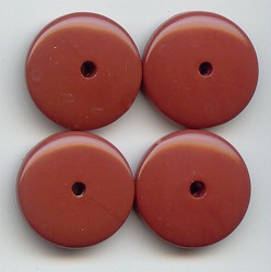 BROWN 5X18MM ROUND SPACER DISC BEADS - Lot of 12
