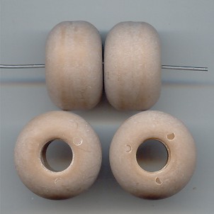 (image for) MOCCA MATTE 14X22MM DONUT BEADS - Lot of 12