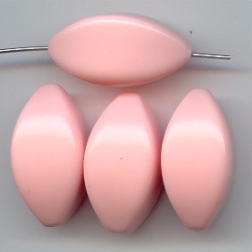 ANGELSKIN 27X14MM OVAL FOOTBALL SHAPE BEADS - Lot of 12