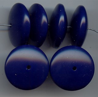 CRANBERRY WASH MATTE 17X6MM ROUND SPACER BEADS - Lot of 12 CRANBERRY