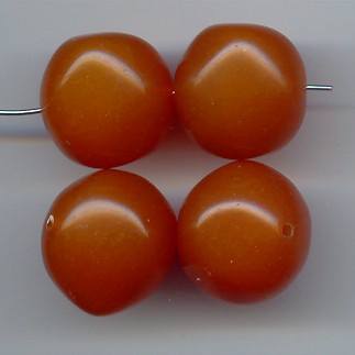 AMBER MARBLE 22MM BAROQUE NUGGET BEADS - Lot of 12