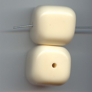 (image for) TAN 24MM CUBE BEADS - Lot of 12
