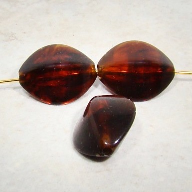 (image for) TORTOISE 17X14MM OVAL SMOOTH BEADS - Lot of 12