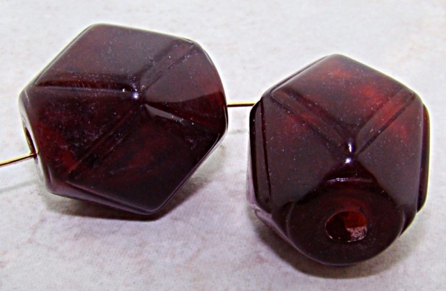 (image for) TORTOISE MARBLE 26X22MM FACETED OVAL BEADS - Lot of 12