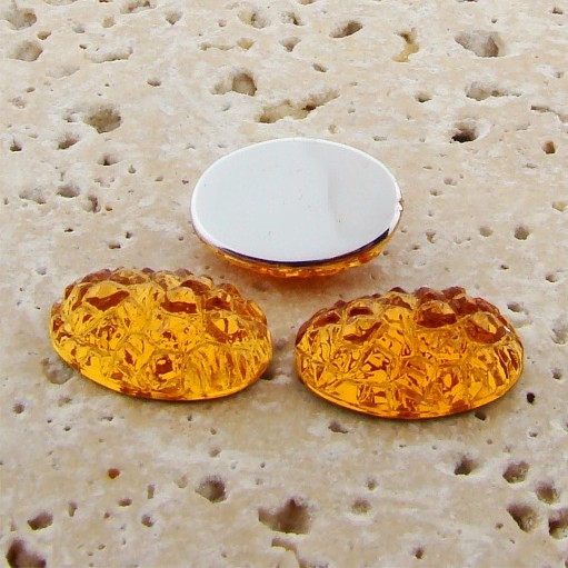 (image for) Madeira Topaz Baroque - 18x13mm. Oval Cabochons - Lots of 144